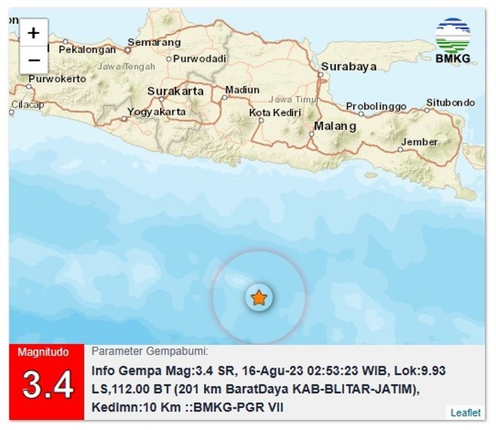 gempa blitar