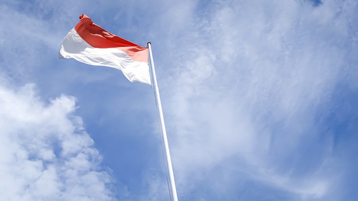ilustrasi bendera merah putih