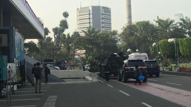 Jelang Sidang Tahunan, Helikopter Kepresidenan-Rantis Bersiaga di DPR (Firda/detikcom)