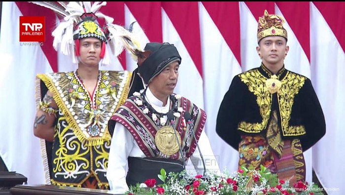 Jokowi saat pidato kenegaraan
