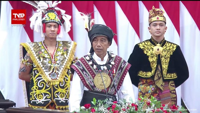 Jokowi saat pidato kenegaraan