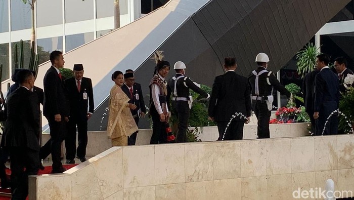 Presiden Jokowi Tiba di Sidang Tahunan MPR, Rabu (16/8).