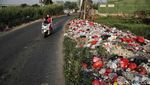 Jorok! Sampah Menumpuk di Tarumajaya Kabupaten Bekasi