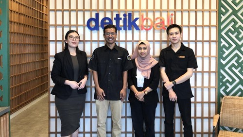Kunjungan Grand Mercure ke kantor detikBali di Renon, Denpasar, Rabu (16/8/2023).
