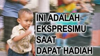 Asyik dapat hadiah! Foto: Istimewa