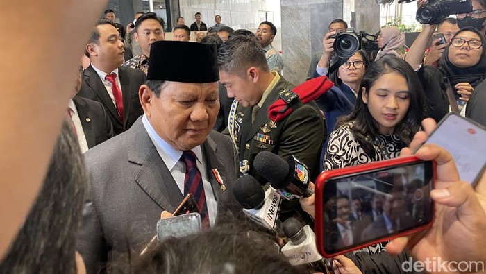 Menhan sekaligus Ketum Gerindra Prabowo Subianto (Silvia Ng/detikcom).
