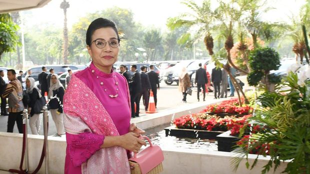 Menkeu Sri Mulyani saat menghadiri sidang tahunan MPR hari ini (dok Instagram).
