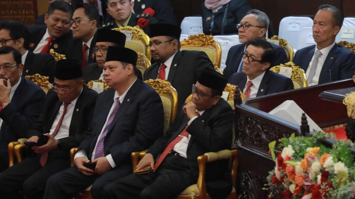 Presiden Joko Widodo (Jokowi)  menyampaikan pidato RUU RAPBN 2024 beserta nota keuangan, di DPR, Rabu (16/8/2023).