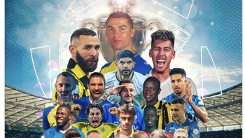 Kedatangan Neymar bikin Liga Arab Saudi bertabur bintang, usai ada Cristiano Ronaldo yang lebih dulu datang ke negeri Arab tersebut. Foto: Twitter