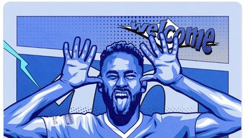 Meme Neymar Jr gabung Al Hilal. Foto: Twitter
