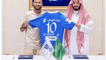 Neymar Jr sepakat untuk bergabung Al Hilal. Foto: Twitter