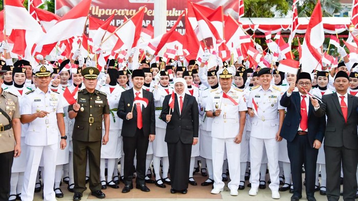 Pengukuhan Paskibraka Jatim