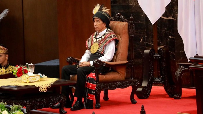 Suasana Sidang Tahunan MPR dan Sidang Bersama DPR - DPD Tahun 2023 di Gedung Nusantara, Kompleks Parlemen, Senayan, Jakarta, Rabu (16/8/2023).