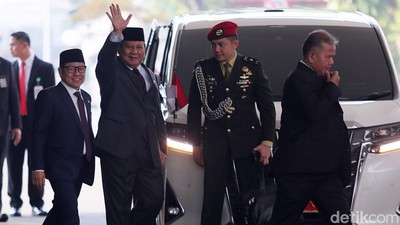 Prabowo-Cak Imin Kompak Pakai Setelan Jas di Sidang Tahunan MPR