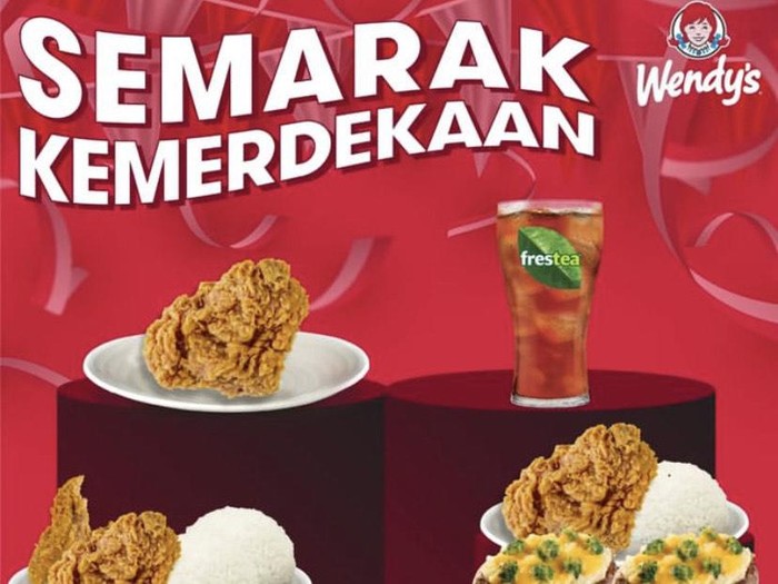 Promo kuliner HU ke-78 RI di Wendys (Foto: Istimewa)