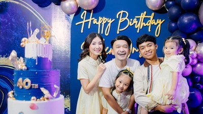 7 Foto-foto Keseruan Kejutan Ulang Tahun ke-40 Ruben Onsu