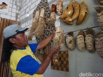 Cuan Sampah Akar Bambu di Mojokerto Setelah Disulap Jadi Hiasan Artistik
