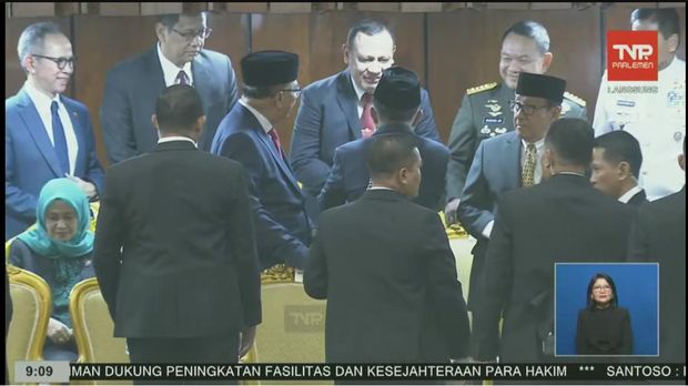 Suasana jelang sidang tahunan MPR, DPR, DPD RI, Jakarta, Rabu (16/8/2023). (Tangkapan layar Youtube DPR RI)