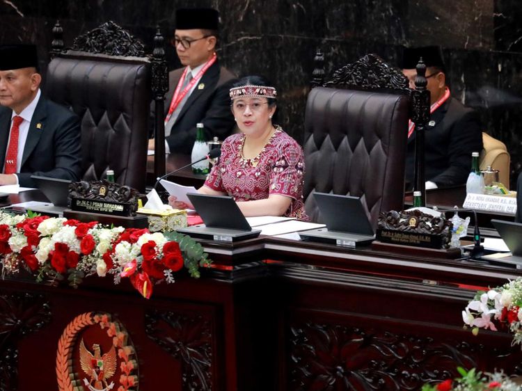 Suasana Rapat RAPBN 2024 di DPR