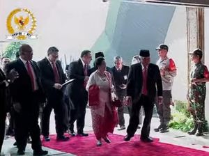 Berkebaya Nuansa Merah Putih, Megawati Hadiri Sidang Tahunan 2023