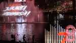 Keren! Video Mapping HUT RI Mejeng di Bundaran HI