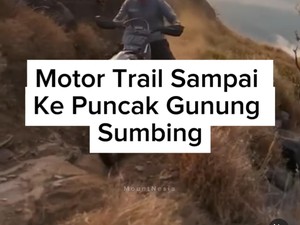 Rombongan Trail Trabas Sampai Puncak Gunung Sumbing, Perhutani: Dilarang!