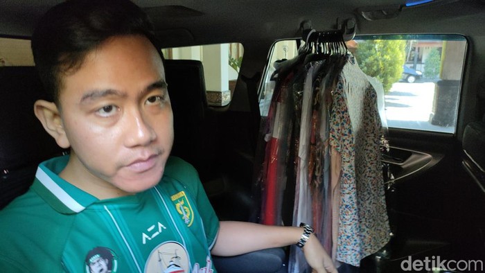 Wali Kota Solo Gibran Rakabuming Raka di Balai Kota Solo, Rabu (15/8/2023).
