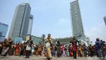 100 Duta Maritim Indonesia Menari Bersama di Bundaran HI