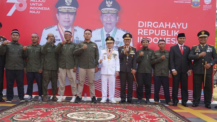 7 Eks Napi Teroris Ikut Upacara HUT Ke-78 RI.