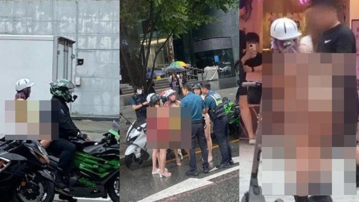 Bule berbikini di Seoul