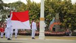 Momen Bupati Klaten Pimpin Upacara HUT Ke-78 RI di Alun-alun