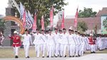 Momen Bupati Klaten Pimpin Upacara HUT Ke-78 RI di Alun-alun