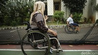 Para penyandang disabilitas di wisma ini sebagian merupakan atlet difabel.  