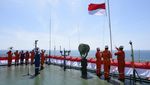 Intip Upacara HUT RI di Atas Kapal Raksasa Pertamina