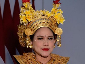 Penampilan Iriana Jokowi Jadi Penari Bali di Upacara 17 Agustus 2023