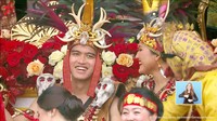 Tak disangka Kaesang menjadi salah satu dari lima orang pemenang dengan busana terbaik di perayaan itu. Foto: dok. YouTube Sekretariat Presiden