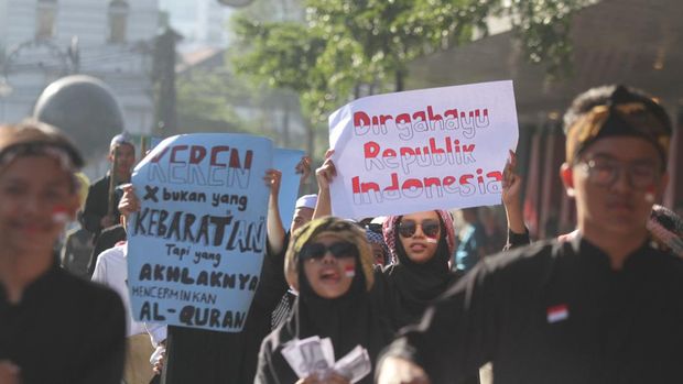 Karnaval Pasundan Kataji di Bandung, Kamis (17/8/2023).