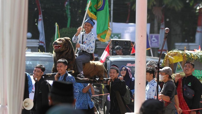 Karnaval Pasundan Kataji di Bandung, Kamis (17/8/2023).