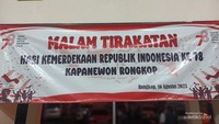 Tirakatan malam kemerdekaan.