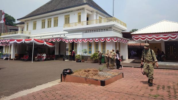 Gedung Museum Perumusan Naskah Proklamasi di Jalan Imam Bonjol No 1, Rabu (16/8/2023)