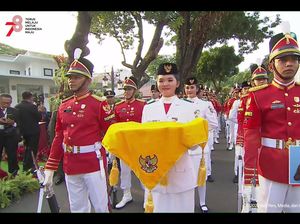 Sosok Keyla Azzahra, Paskibraka Asal Sumsel Pembawa Baki Penurunan Bendera