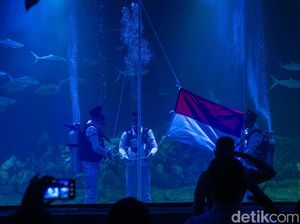Bendera Berkibar di Air hingga Pengendara Berhenti Sejenak