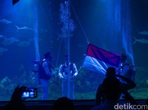 Bendera Berkibar di Air hingga Pengendara Berhenti Sejenak
