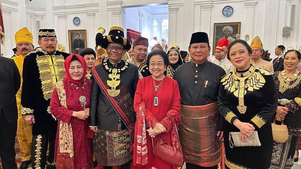 Prabowo bertemu Megawati di Istana saat HUT ke-78 RI