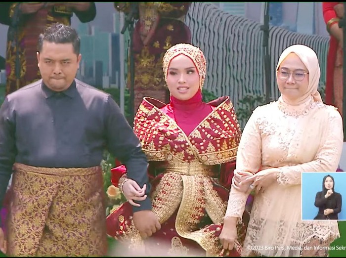 Putri Ariani tampil di HUT Ke-78 RI di Istana Merdeka.