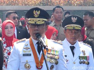 Upacara HUT ke-78 RI, Ridwan Kamil-Uu Ruzhanul Ulum Pamit ke Warga Jabar