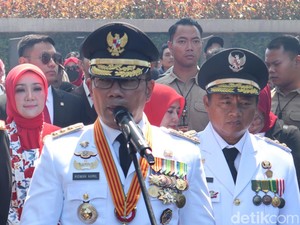 Upacara HUT ke-78 RI, Ridwan Kamil-Uu Ruzhanul Ulum Pamit ke Warga Jabar