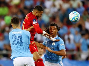 Piala Super Eropa: Sevilla Ungguli Man City di Babak Pertama