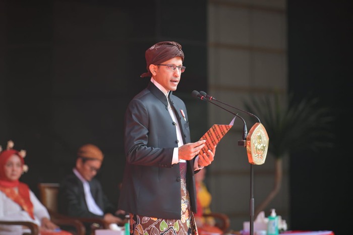 Upacara HUT ke-78 RI di Kemendikbud