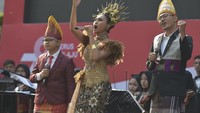 Dalam upcara HUT ke-78 RI hari ini, Kemendikbud juga meluncurkan lagu Profil Pelajar Pancasila yang bernuansa electronic dance music (EDM) yang kekinian. Foto: (Dok Kemendikbud)